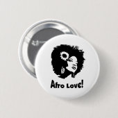 Afro-Liebe Button (Vorne & Hinten)