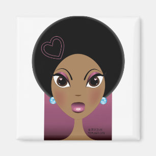 Afro-Liebe-Magnet Magnet