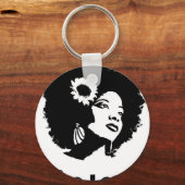 Afro Liebe Schlüsselanhänger (Vorderseite)