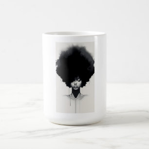 Afro-Mädchen Kaffeetasse