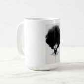 Afro-Mädchen Kaffeetasse (Vorderseite Links)
