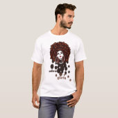 Afro-Mädchen T-Shirt (Vorne ganz)