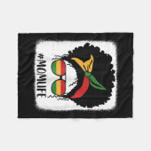 Afro Mama Life Black Mama Mütter D Fleecedecke (Vorderseite (Horizontal))