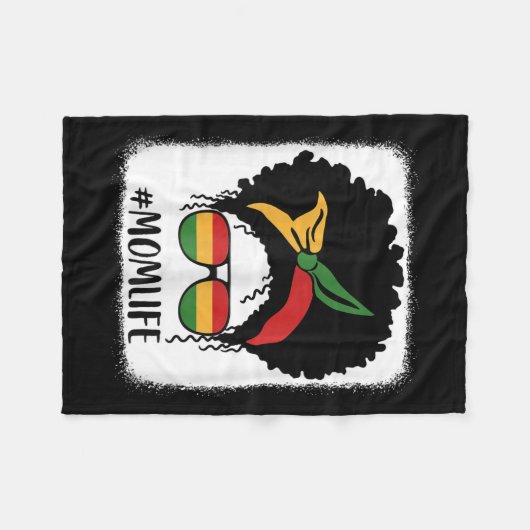 Afro Mama Life Black Mama Mütter D Fleecedecke (Vorderseite (Horizontal))