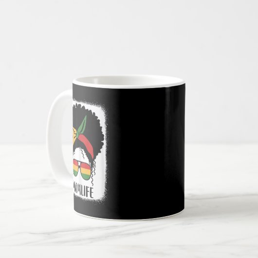 Afro Mama Life Black Mama Mütter D Kaffeetasse (Vorderseite Links)