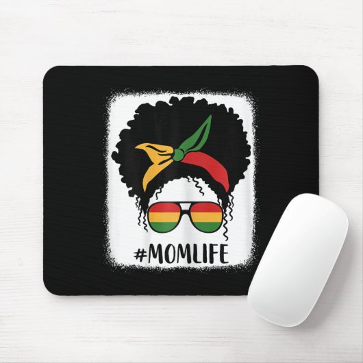 Afro Mama Life Black Mama Mütter D Mousepad (Mit Mouse)
