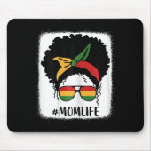 Afro Mama Life Black Mama Mütter D Mousepad (Vorne)
