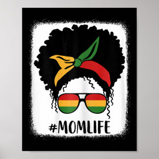 Afro Mama Life Black Mama Mütter D Poster