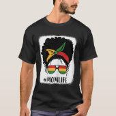 Afro Mama Life Black Mama Mütter D T-Shirt (Vorderseite)