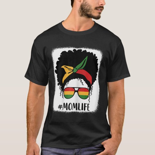 Afro Mama Life Black Mama Mütter D T-Shirt (Vorderseite)