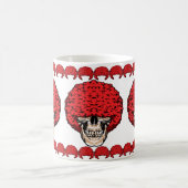 Afro-Man's Skull: Überreichlich Curly Red Hair Kaffeetasse (Mittel)