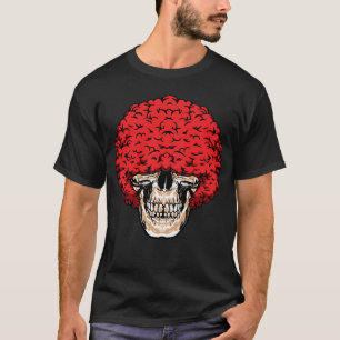 Afro-Man's Skull: Überreichlich Curly Red Hair T-Shirt