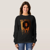 Afro Melanin Black History Mon Sweatshirt (Vorne ganz)