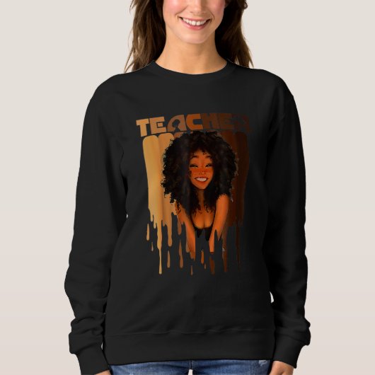 Afro Melanin Black History Mon Sweatshirt (Vorderseite)