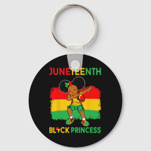 Afro Melanin Dabbing Girl Schwarze Prinzessin June Schlüsselanhänger