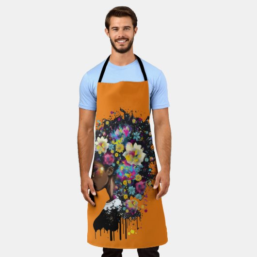 Afro-Melanin-Schürze Schürze (Getragen)