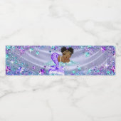 Afro Mermaid Baby Dusche Wasserflaschen Etiketten (Einzelnes Label)