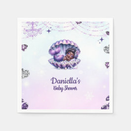 Afro Mermaid Baby Duschnapkins Serviette