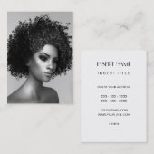 Afro-Mode elegant Visitenkarte (Vorne/Hinten)