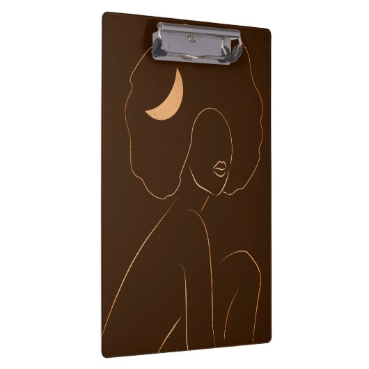 Afro Moon Girl Klemmbrett (Rechts)