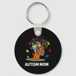 Afro Mother Autism Awaren Schlüsselanhänger