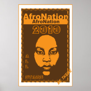Afro Nation 2010 Alle Stars Sportplakat Poster