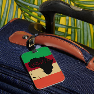 Afro Natural Black Hair Gepäckanhänger
