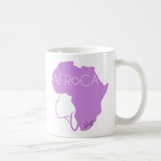 Afro Natural Black Hair Kaffeetasse (Rechts)