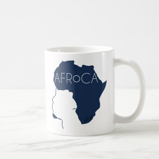 Afro Natural Black Hair Kaffeetasse (Rechts)