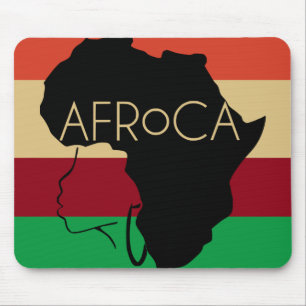 Afro Natural Black Hair Mousepad