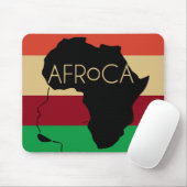 Afro Natural Black Hair Mousepad (Mit Mouse)