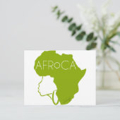 Afro Natural Black Hair Postkarte (Stehend Vorderseite)