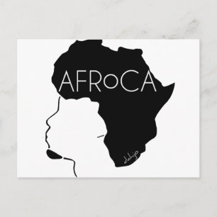 Afro Natural Black Hair Postkarte