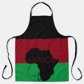 Afro Natural Black Hair Schürze (Vorderseite)