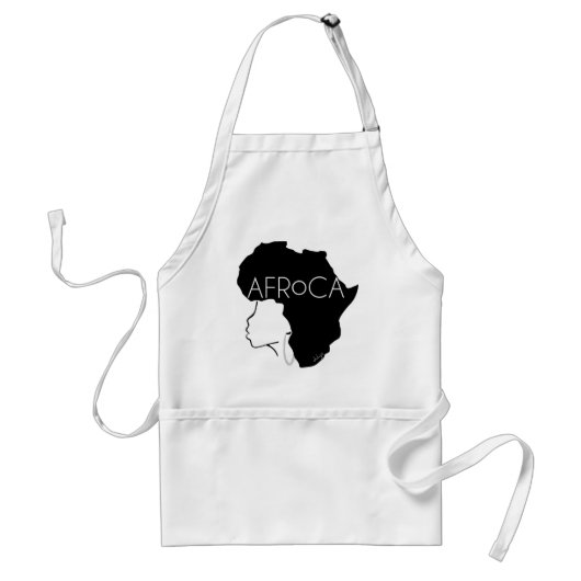 Afro Natural Black Hair Schürze (Vorne)