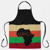 Afro Natural Black Hair Schürze (Vorderseite)