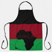 Afro Natural Black Hair Schürze (Vorderseite)