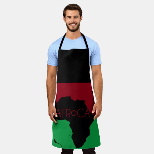 Afro Natural Black Hair Schürze (Getragen)