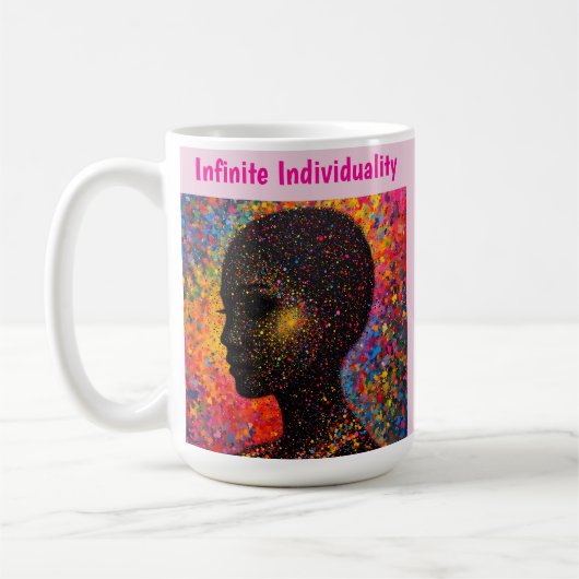 Afro Nebula Flüstern – Black History Feier Kaffeetasse (Links)