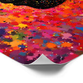 Afro Nebula Flüstern – Black History Feier Poster (Ecke)