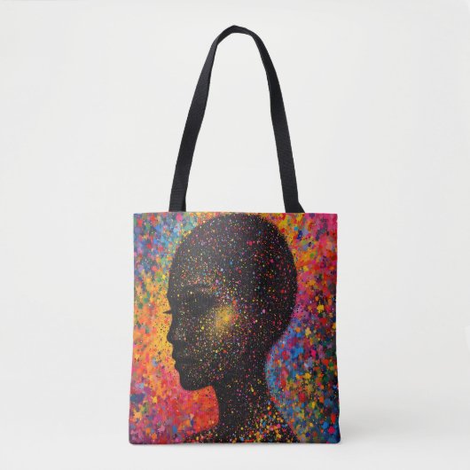 Afro Nebula Flüstern – Black History Feier Tasche (Vorderseite)