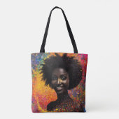 Afro Nebula Flüstern – Black History Feier Tasche (Rückseite)