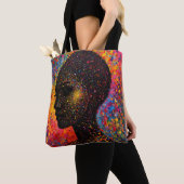 Afro Nebula Flüstern – Black History Feier Tasche (Von Nahem)