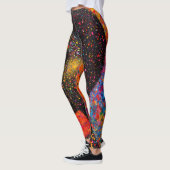 Afro Nebula Flüstern – Feier der schwarzen Geschic Leggings (Links)
