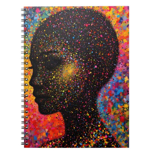 Afro Nebula Flüstern – Feier der schwarzen Geschic Notizblock (Vorderseite)