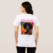 Afro Nebula Flüstern – Feier der schwarzen Geschic Tri-Blend Shirt (Rückseite voll)
