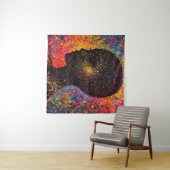 Afro Nebula Flüstern – Feier der schwarzen Geschic Wandteppich (Beispiel (Horizontal))