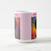 Afro Nebula Whisper – Black History Celebration Kaffeetasse (Mittel)