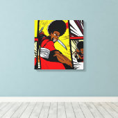 Afro Ninja Leinwanddruck (Insitu (Holzboden))