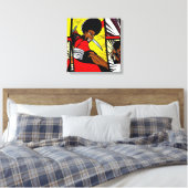 Afro Ninja Leinwanddruck (Insitu (Schlafzimmer))